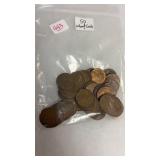 49 WHEAT PENNIES & 1 OTHER PENNY