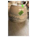 STONEWARE JAR W/ LID