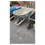 GREY CONTRACTOR'S WHEEL BARROW