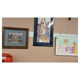 GROUP OF 3 PICTURES, DUCKS, BASKETBALL & MONTE