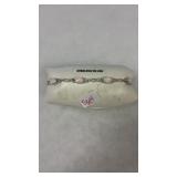 OPAL & DIAMOND STERLING SILVER BRACELET
