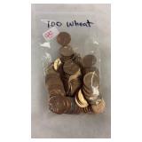 100 WHEAT PENNIES