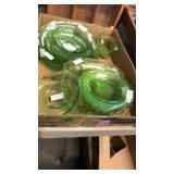 GROUP OF GREEN URANIUM & YELLOW DEPRESSION GLASS