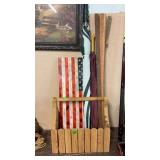 WOO MAGAZINE HOLDER, UMBRELLAS, YARD STICKS &