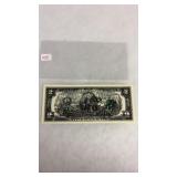 DOUBLE PRINT TWO DOLLAR BILL