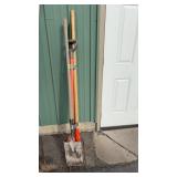 PITCH FORK, SHINGLE SHOVEL, SCRAPPER & SQUARE