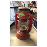 RED TROPIC BARN LANTERN