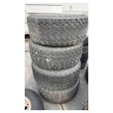 SET OF 4 33X1250X15LT TIRES & WHEELS