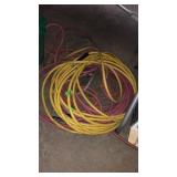 GROUP OF YELLOW & RED AIR HOSE