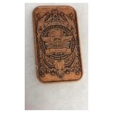 .999 FINE COPPER 1 OUNCE BAR