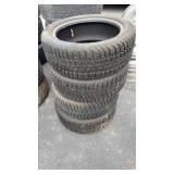 SET OF 4 205/50R17 LOW PROFILE STUDDED SNOW TIRES