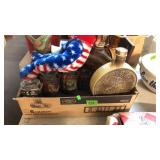 LIQUOR DECANTER, WESTERN THEMED CANDLE HOLDER, TY