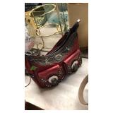RED BLINGY WESTERN THEMED PURSE