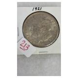 1921 MORGAN SILVER DOLLAR
