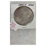 1904-O MS65 MORGAN SILVER DOLLAR