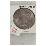 1884-O MS65 MORGAN SILVER DOLLAR
