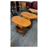 PR OF MATCHING PINE END TABLES W/ DRAWERS