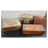 ANTIQUE TOBACCO TINS AND CIGAR BOXES