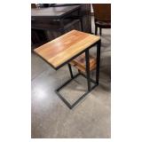 WOOD & METAL 1 DRAWER ACCENT TABLE