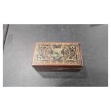 ANTIQUE MONEY BOX W/ KEY