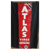 ATLAS TIRE REPAIRS PORCELAIN SIGN/STANDARD OIL CO.