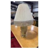 FLORAL GLASS ACCENT LAMP