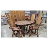 5 PC FLATHEADLAKE DRIFT WOOD PATIO SET