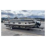 1992 SUN TRACKER PONTOON BOAT AND 1992 TRKT