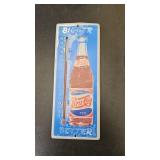 PEPSI COLA ANTIQUE METAL SIGN/THERMOMETER
