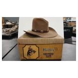 BAILEY TOMBSTONE SZ. 7 1/8 COWBOY HAT W/ BOX