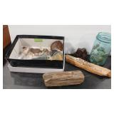 ROCK, PETRIFIED WOOD & GLASS ASSORTMENT