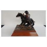 WAX CAST FOR BRONZE ON WOOD BASE