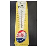'HAVE A PEPSI' METAL SIGN/THERMOMETER'