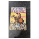ZANE GREY 'RIDERS OF THE PURPLE SAGE' 1912 BOOK
