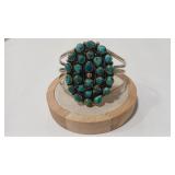TURQUOISE & STERLING CONTEMPORARY CUFF
