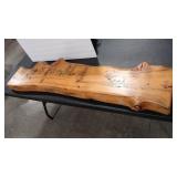 CARMEN DIEHL PETES ETCHED LIVE EDGE WOOD PANEL