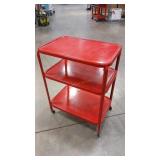 3 TIER VINTAGE ROLL AROUND KITCHEN CART