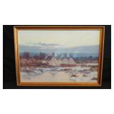 WILLIAM BAILEY 'NATIVE AMERICAN INDIAN CAMP'