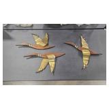MASKETEERS MCM BRASS AND WALNUT WALL DECOR