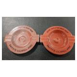 SMITTY'S KALISPELL MONTANA ANTIQUE METAL ASH TRAYS