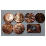 7 - 1 OZ COPPER