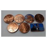 7 - 1 OZ COPPER