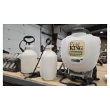BACKPACK SPRAYER & 2 HAND PUMP SPRAYERS