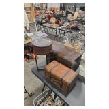 DECORATIVE TRUNKS & JEWELRY TABLE