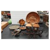 COPPER ASSORTMENT & DECORATIVE ITEMS