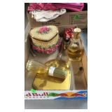 BX W/ PERFUME, HEART SHAPED TRINKET BOX & DRESSER