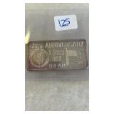 ONE OUNCE 1973 GREAT LAKES MINT SILVER BAR
