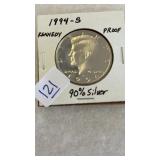 1994-S KENNEDY PROOF 90% SILVER HALF DOLLAR