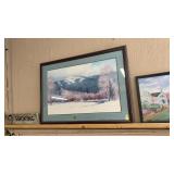 GENE HALVORSON SIGNED & NUMBERED PRINT, FRAMED