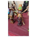 GROUP OF AFRICAN WOOD CARVINGS